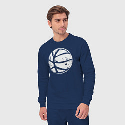 Костюм хлопковый мужской Basket balls, цвет: тёмно-синий — фото 2
