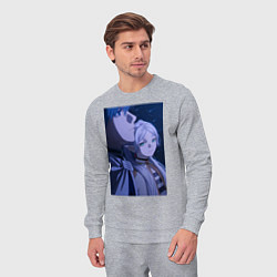 Костюм хлопковый мужской Провожающая в последний путь Фрирен, цвет: меланж — фото 2