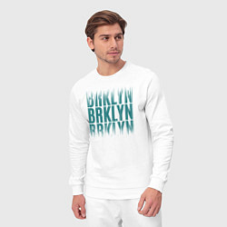 Костюм хлопковый мужской Brklyn, цвет: белый — фото 2