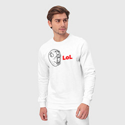 Костюм хлопковый мужской Lol, цвет: белый — фото 2