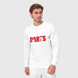 Костюм хлопковый мужской Darts red, цвет: белый — фото 2