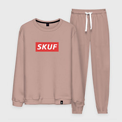 Костюм хлопковый мужской Skuf - trend, цвет: пыльно-розовый