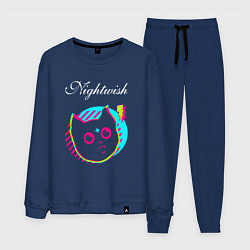 Костюм хлопковый мужской Nightwish rock star cat, цвет: тёмно-синий