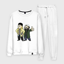 Костюм хлопковый мужской Vault Jay and silent Bob, цвет: белый