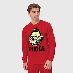 Костюм хлопковый мужской Pudge Face, цвет: красный — фото 2