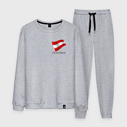 Костюм хлопковый мужской Im Austrian - motto, цвет: меланж