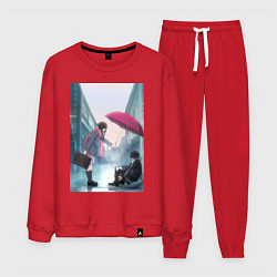 Костюм хлопковый мужской Хиёри Ики Ято, цвет: красный