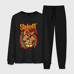 Костюм хлопковый мужской Slipknot rock band, цвет: черный