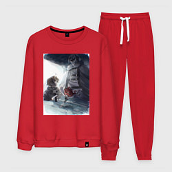 Костюм хлопковый мужской Безработный Рудеус Грейрат, цвет: красный