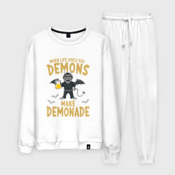 Костюм хлопковый мужской Make demonade, цвет: белый