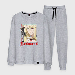 Костюм хлопковый мужской Темный дворецкий Эдгар Редмонд, цвет: меланж