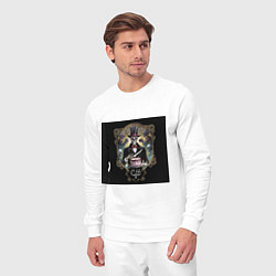 Костюм хлопковый мужской Юбилейная - Скелеты в шкафу, цвет: белый — фото 2