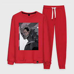 Костюм хлопковый мужской Кайдзю номер восемь Кафка Хибино Силы обороны боец, цвет: красный