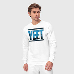 Костюм хлопковый мужской Jey Uso yeet wwe, цвет: белый — фото 2