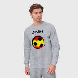 Костюм хлопковый мужской Football Spain, цвет: меланж — фото 2