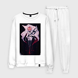 Костюм хлопковый мужской Последний Серафим Микаэла Хякуя вампир, цвет: белый