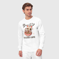 Костюм хлопковый мужской Ramne life, цвет: белый — фото 2