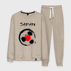 Костюм хлопковый мужской Сборная Японии, цвет: миндальный