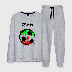 Костюм хлопковый мужской Сборная Ирана, цвет: меланж