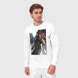 Костюм хлопковый мужской Мужская футболка Assassins Creed Unity, цвет: белый — фото 2