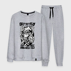 Костюм хлопковый мужской Небо зовёт летать, цвет: меланж
