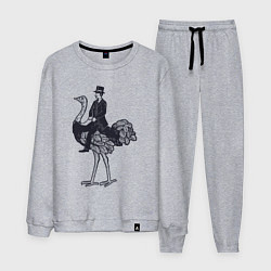 Мужской костюм Страус и джентльмен