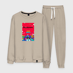Костюм хлопковый мужской BTS Daydream, цвет: миндальный