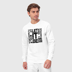 Костюм хлопковый мужской Let It Be, цвет: белый — фото 2