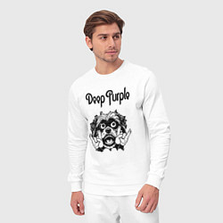 Костюм хлопковый мужской Deep Purple - rock dog, цвет: белый — фото 2