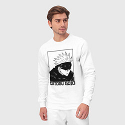 Костюм хлопковый мужской Satoru gojo anime, цвет: белый — фото 2