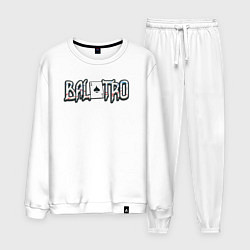 Костюм хлопковый мужской Balatro logo, цвет: белый