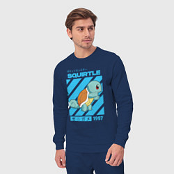 Костюм хлопковый мужской Покемоны Сквиртл Squirtle, цвет: тёмно-синий — фото 2