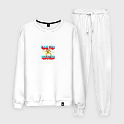 Костюм хлопковый мужской I am the master, цвет: белый