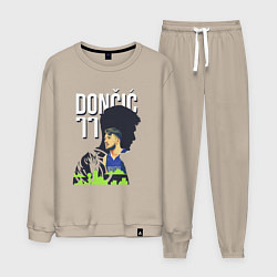 Костюм хлопковый мужской Лука Дончич, цвет: миндальный