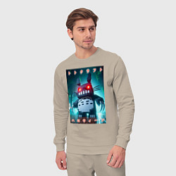 Костюм хлопковый мужской Totocraft halloween - horror, цвет: миндальный — фото 2