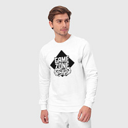 Костюм хлопковый мужской Game zone, цвет: белый — фото 2