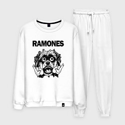 Костюм хлопковый мужской Ramones - rock dog, цвет: белый