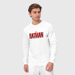 Костюм хлопковый мужской The Batman, цвет: белый — фото 2