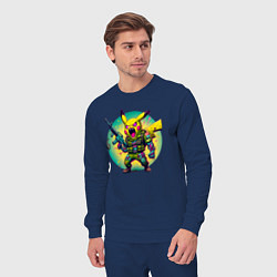 Костюм хлопковый мужской Cool Pikachu - special forces, цвет: тёмно-синий — фото 2