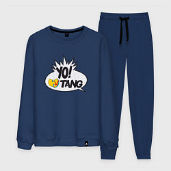 Костюм хлопковый мужской Yo Wu-Tang, цвет: тёмно-синий