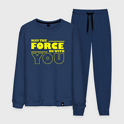 Костюм хлопковый мужской May the force be with you Star wars, цвет: тёмно-синий