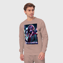 Костюм хлопковый мужской We are Venom - meme, цвет: пыльно-розовый — фото 2