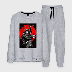 Костюм хлопковый мужской Кровавый японский самурай, цвет: меланж