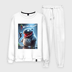 Костюм хлопковый мужской Ventotoro - we are Venom meme, цвет: белый