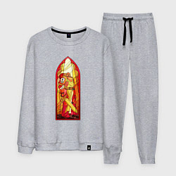 Костюм хлопковый мужской Космодесантник в арке, цвет: меланж