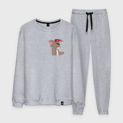 Костюм хлопковый мужской Том демон кот, цвет: меланж