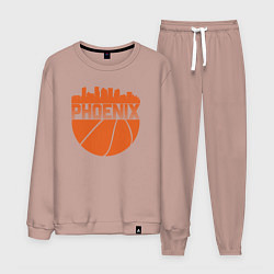 Костюм хлопковый мужской Phoenix basketball, цвет: пыльно-розовый