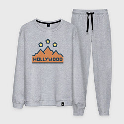 Костюм хлопковый мужской Hollywood stars, цвет: меланж