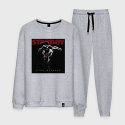 Костюм хлопковый мужской Xo, цвет: меланж