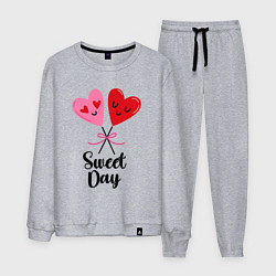 Костюм хлопковый мужской Сладкий день, цвет: меланж